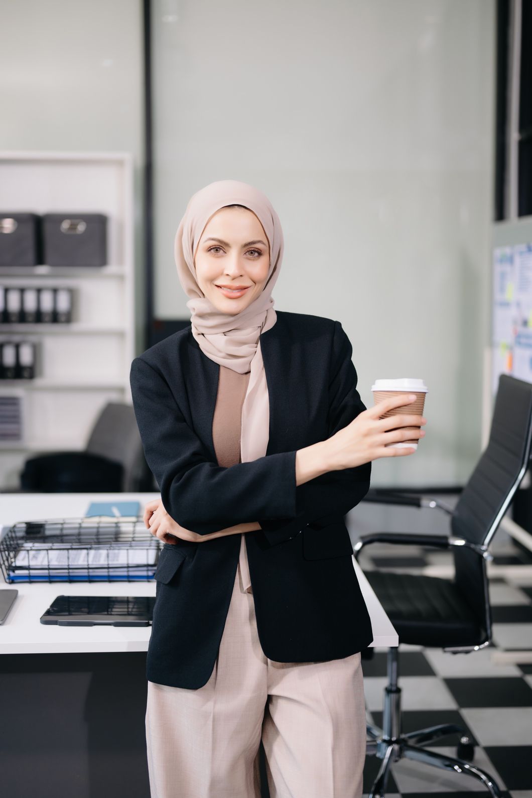 female entrepreneur looking at the camera while st fqvy956.jpg