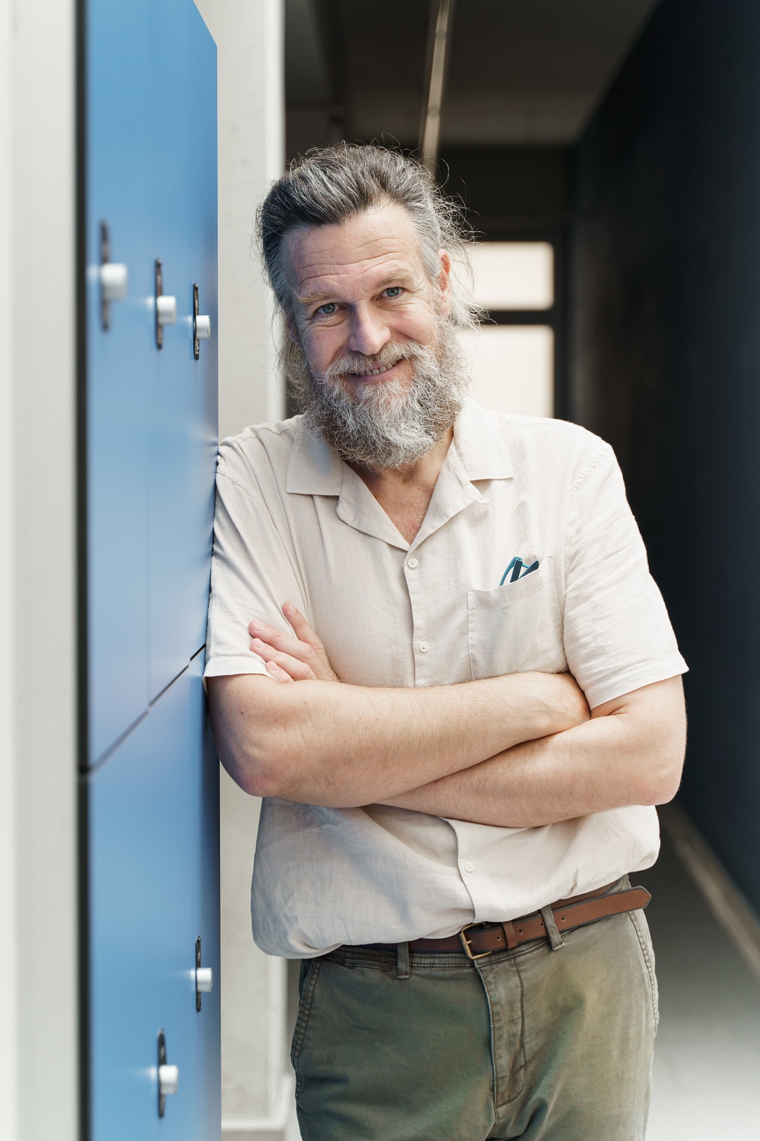 middle aged male teacher with beard standing in sc gkz724k.jpg